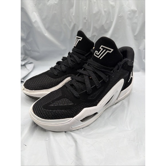 Nike Jordan Jayson Tatum 1 TB Black White FB2863-001 Mens Sz 8.5 Basketball Shoe